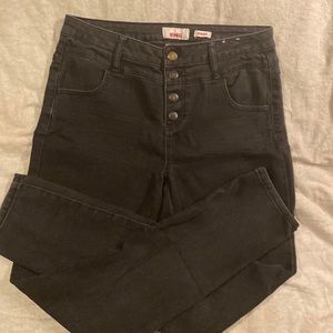 Bongo skinny fit jeans button fly size 8